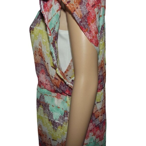 American Rag Dress Womens Size Medium pullover v-neck lightweight cap sleeve - Picture 11 of 13